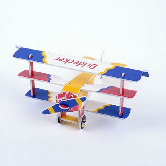 Yujiso Plane Series 3D Puzzle Set 111 Pcs DIY The New World Model Size 44x42x8cm - Picture 7 of 8